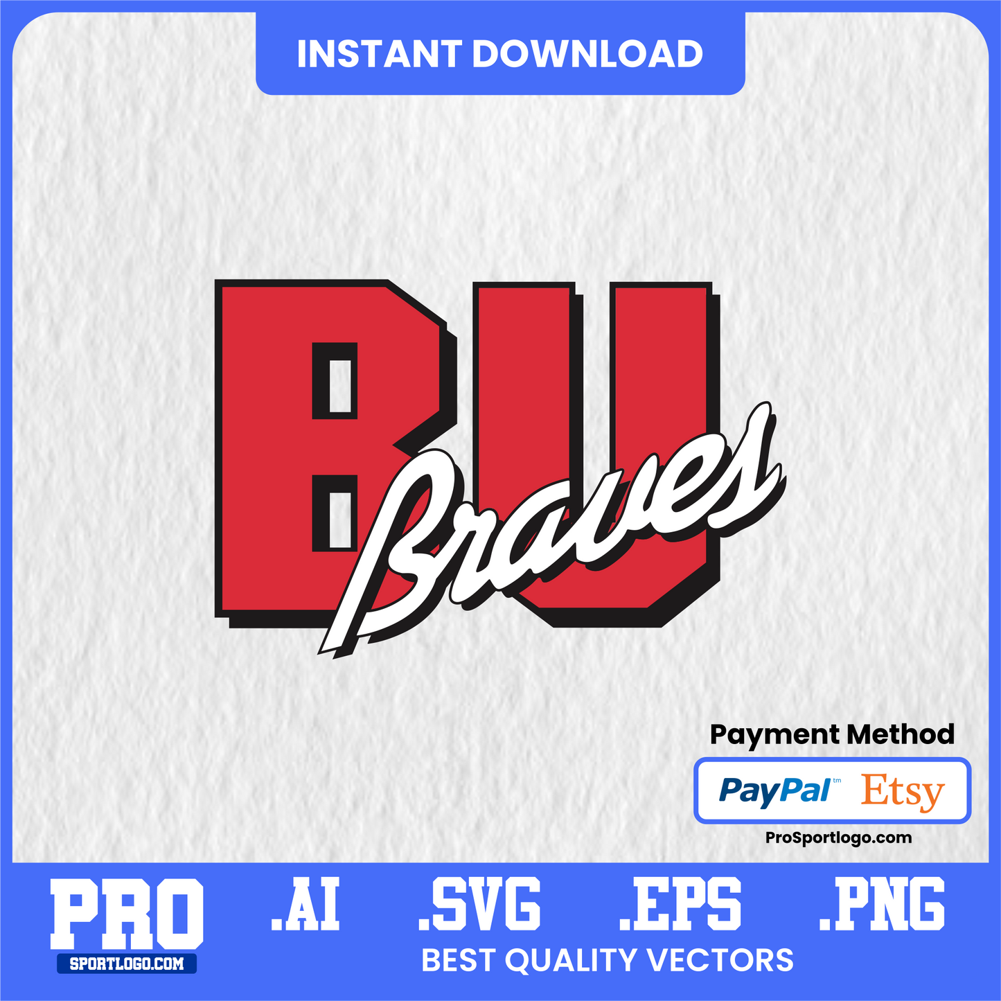 Bradley Braves Logo, Vector File, PDF, AI, PNG