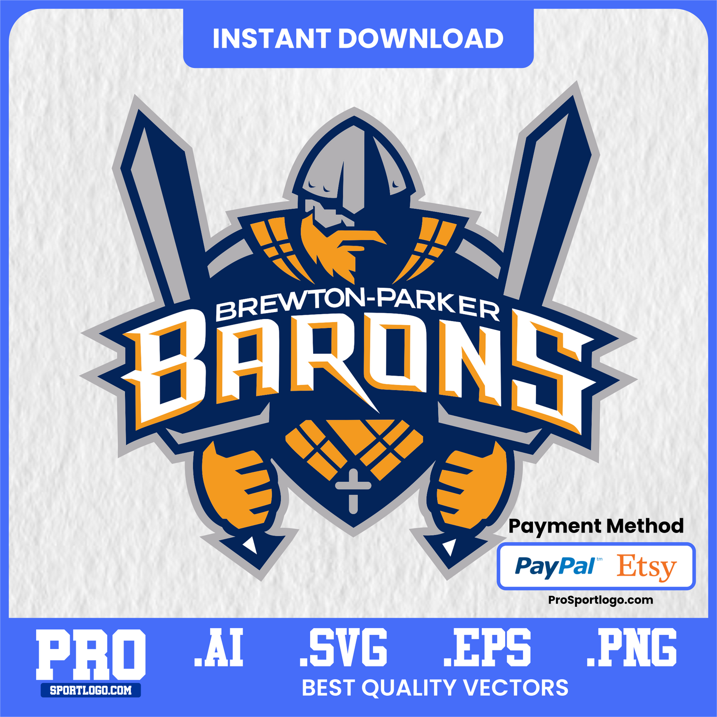Brewton–Parker Barons Logo, Vector File, PDF, AI, PNG