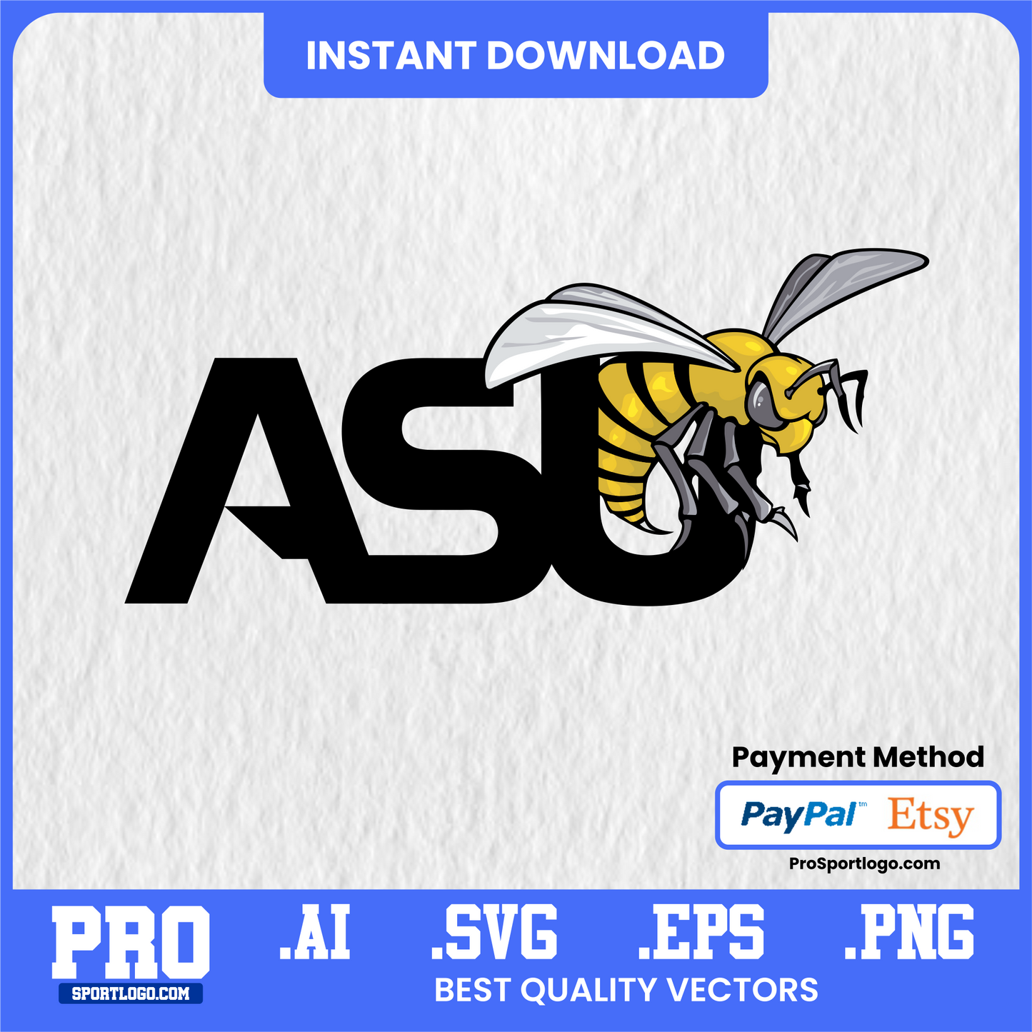 Alabama State Hornets Logo, Vector File, PDF, AI, PNG