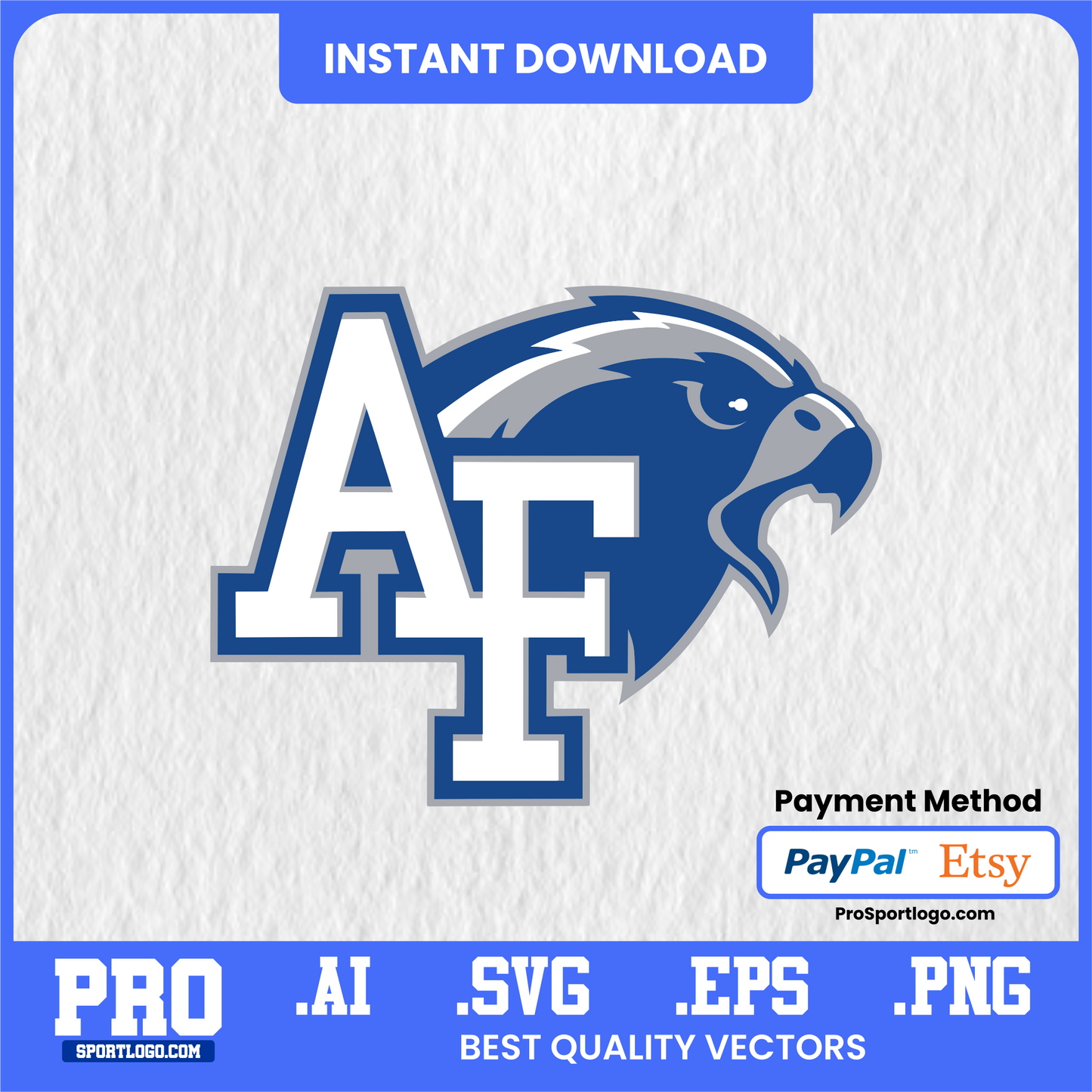 Air Force Falcons, SVG PNG AI EPS, NCAA Logo Digital File, Cricut Silhouette