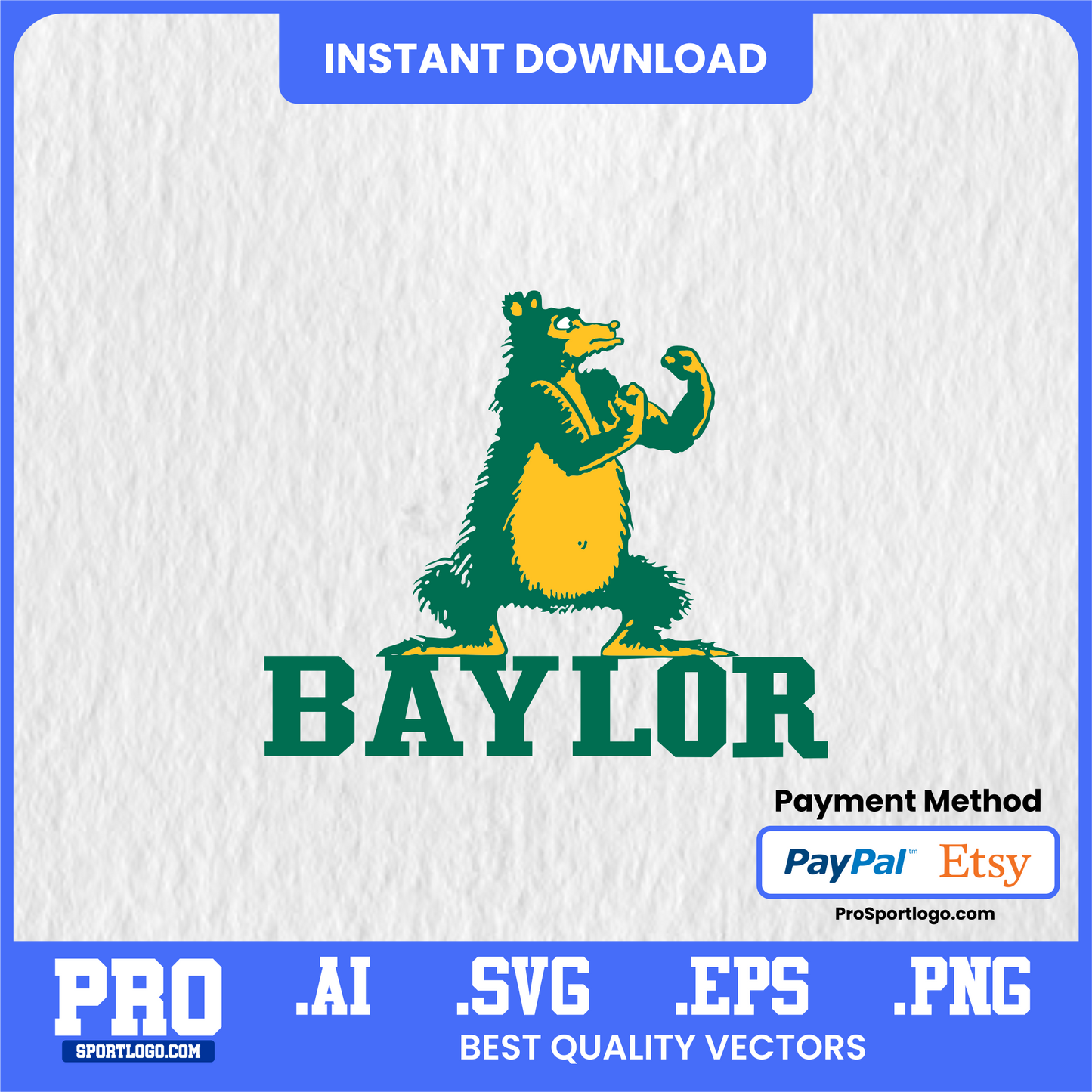 Baylor Bears Logo, Vector File, PDF, AI, PNG