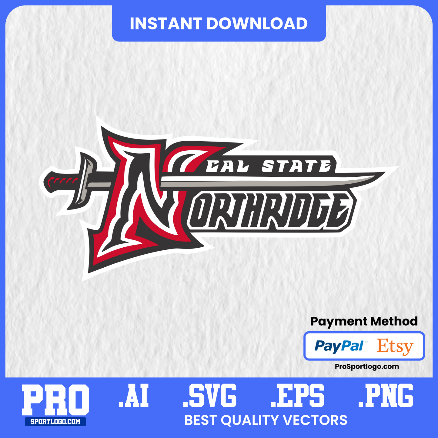 Cal State Northridge Matadors Logo, Vector File, PDF, AI, PNG