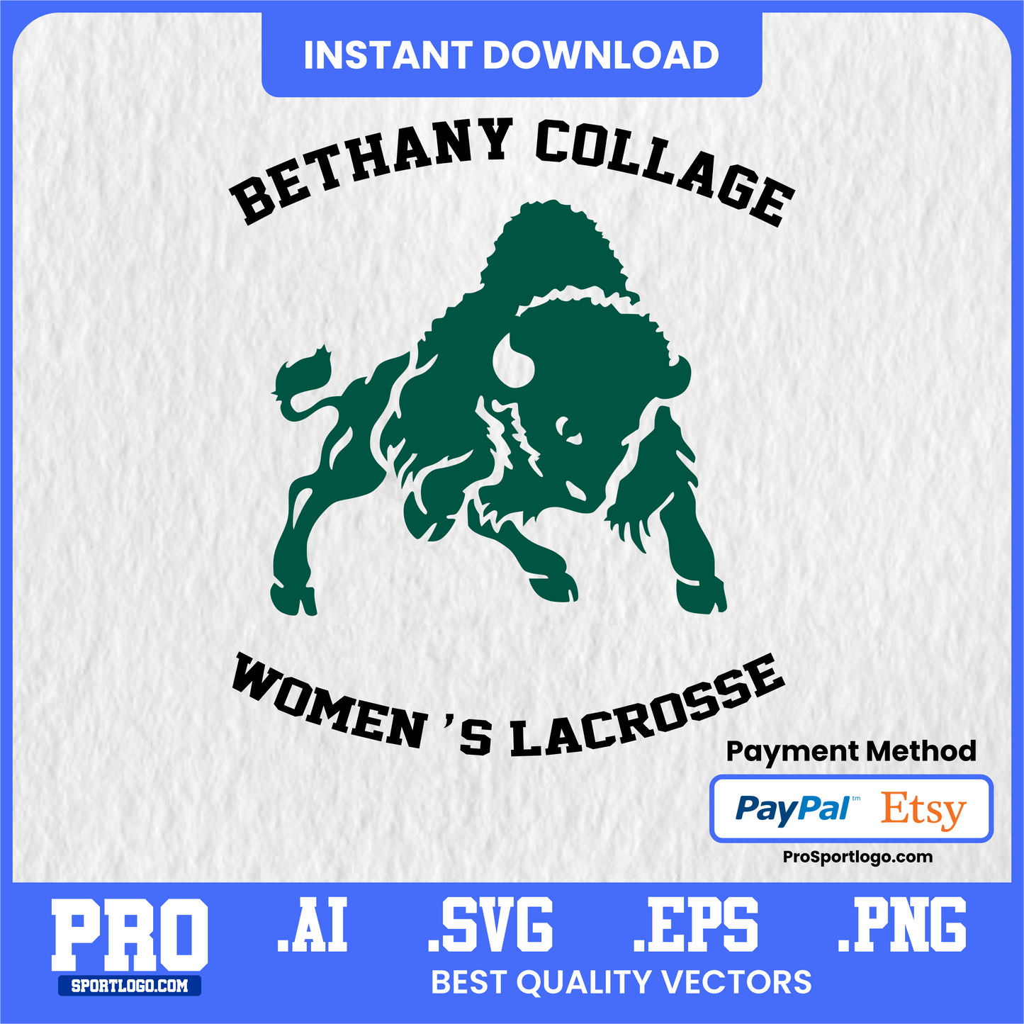 Bethany College Emblem, High-Resolution Digital Design, PDF, AI, PNG