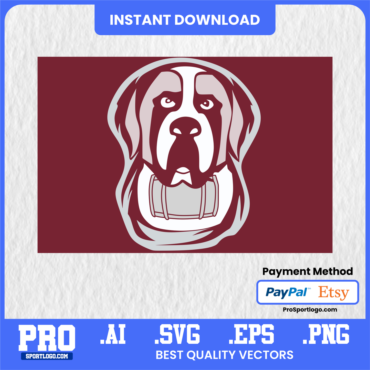 Aquinas College Saints Team Emblem, Digital Download, PDF, AI, PNG (Copy)