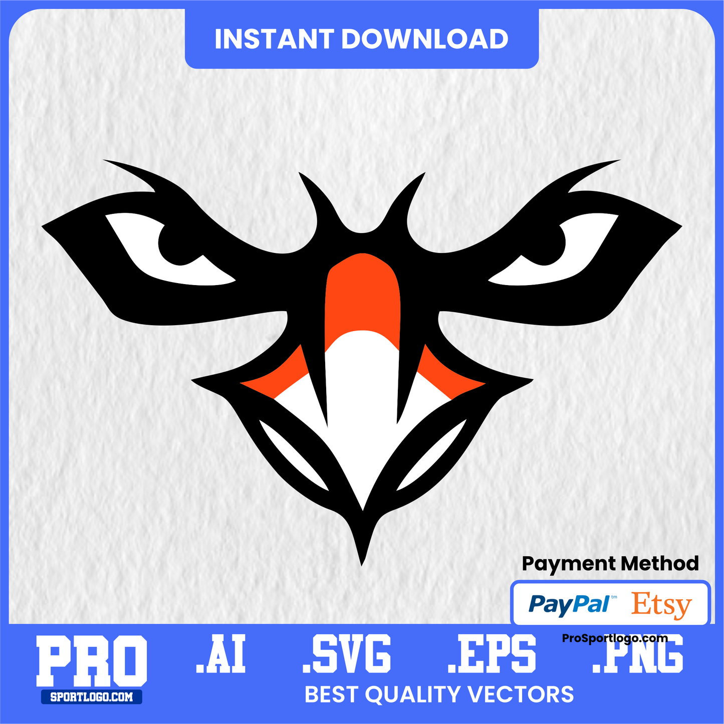 AUM Warhawks Team Emblem, Digital Download, PDF, AI, PNG