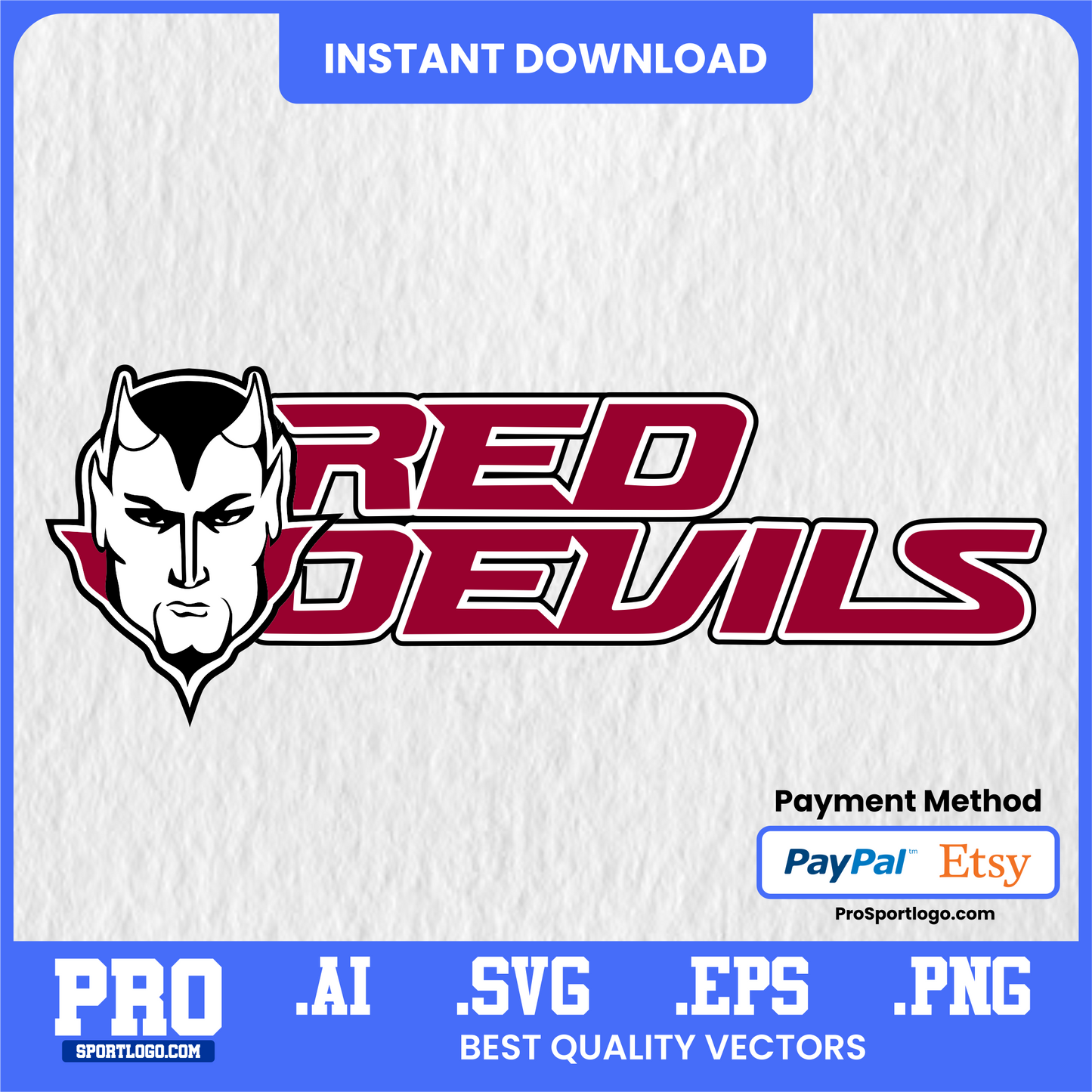 Eureka Red Devils Sublimation Graphic – Digital Apparel Design for Merch