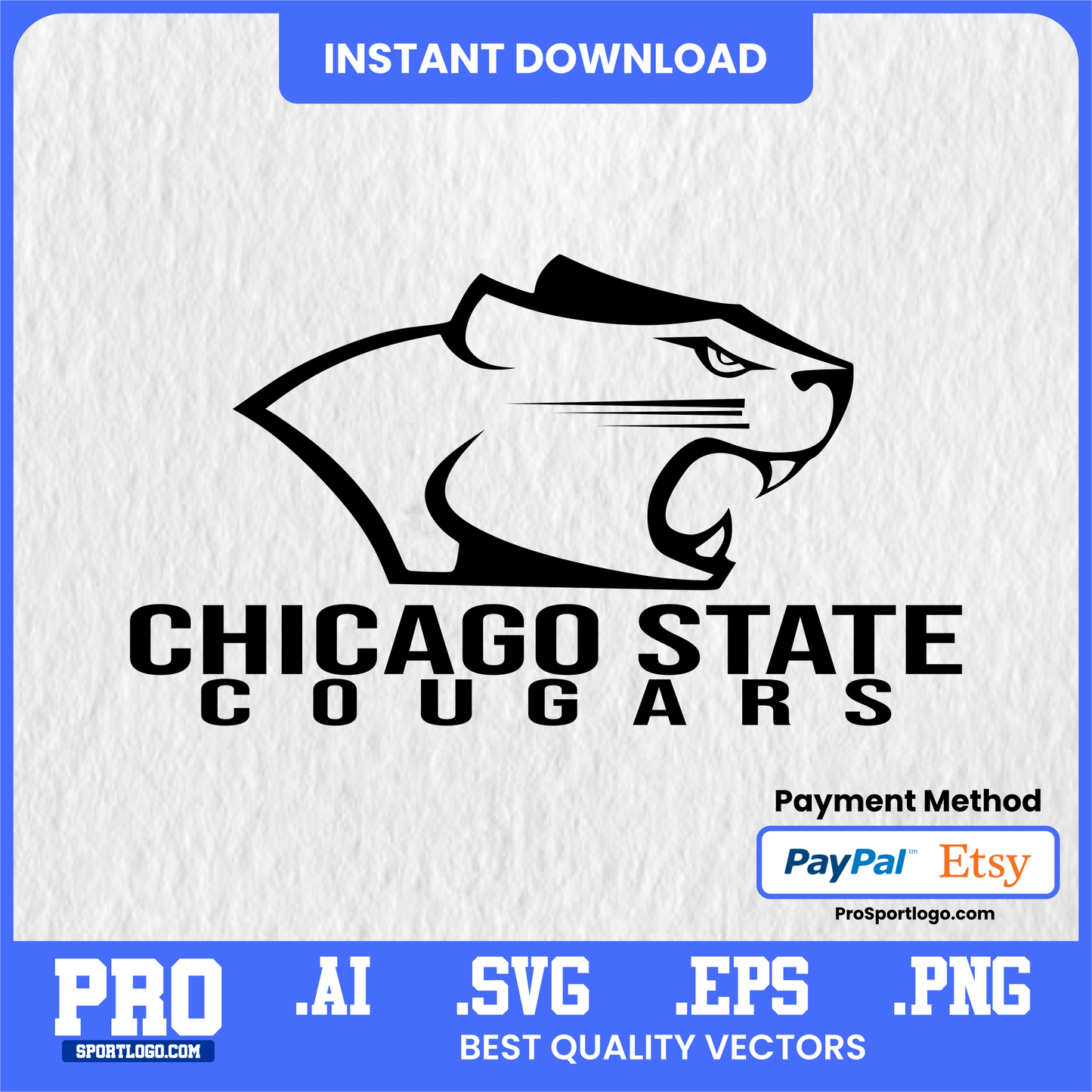 Chicago State Cougars Sticker Pack – Digital Planner & Device Stickers