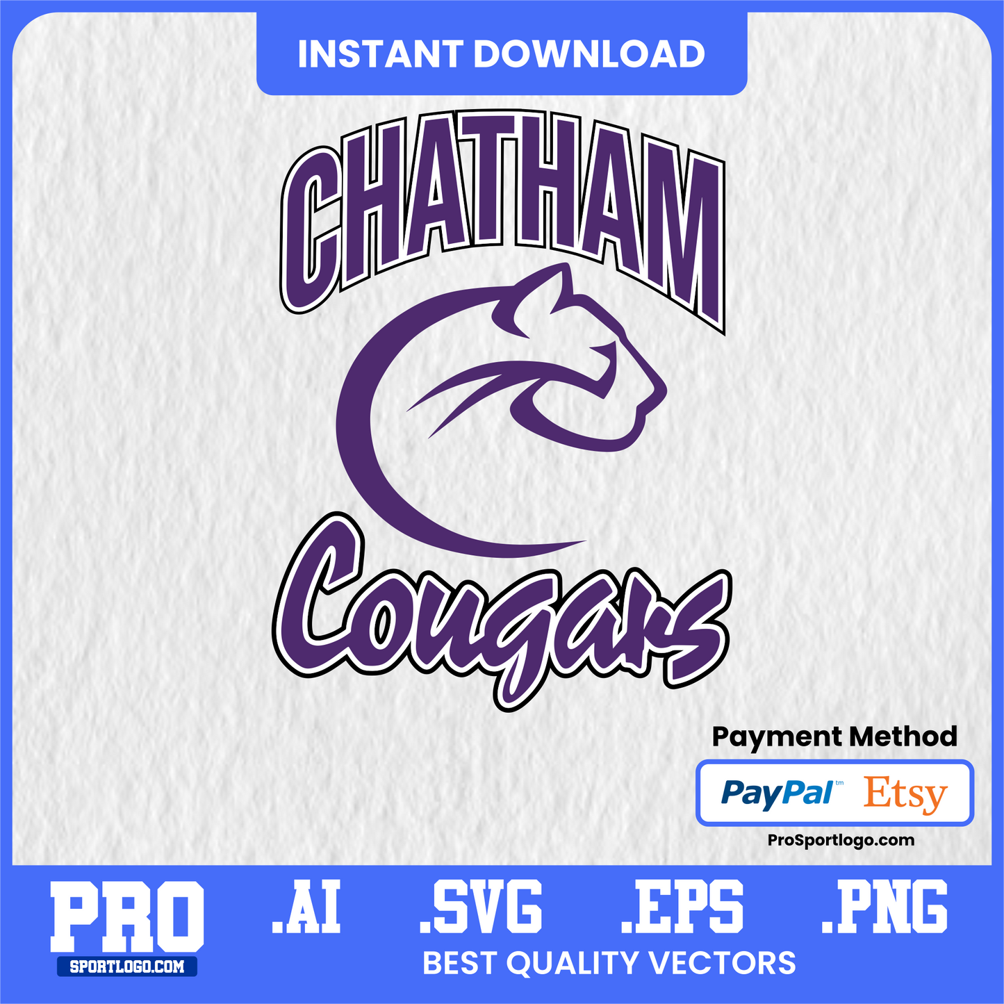 Chatham Cougars SVG Bundle – Digital Cut Files for Cricut, Silhouette & Crafts