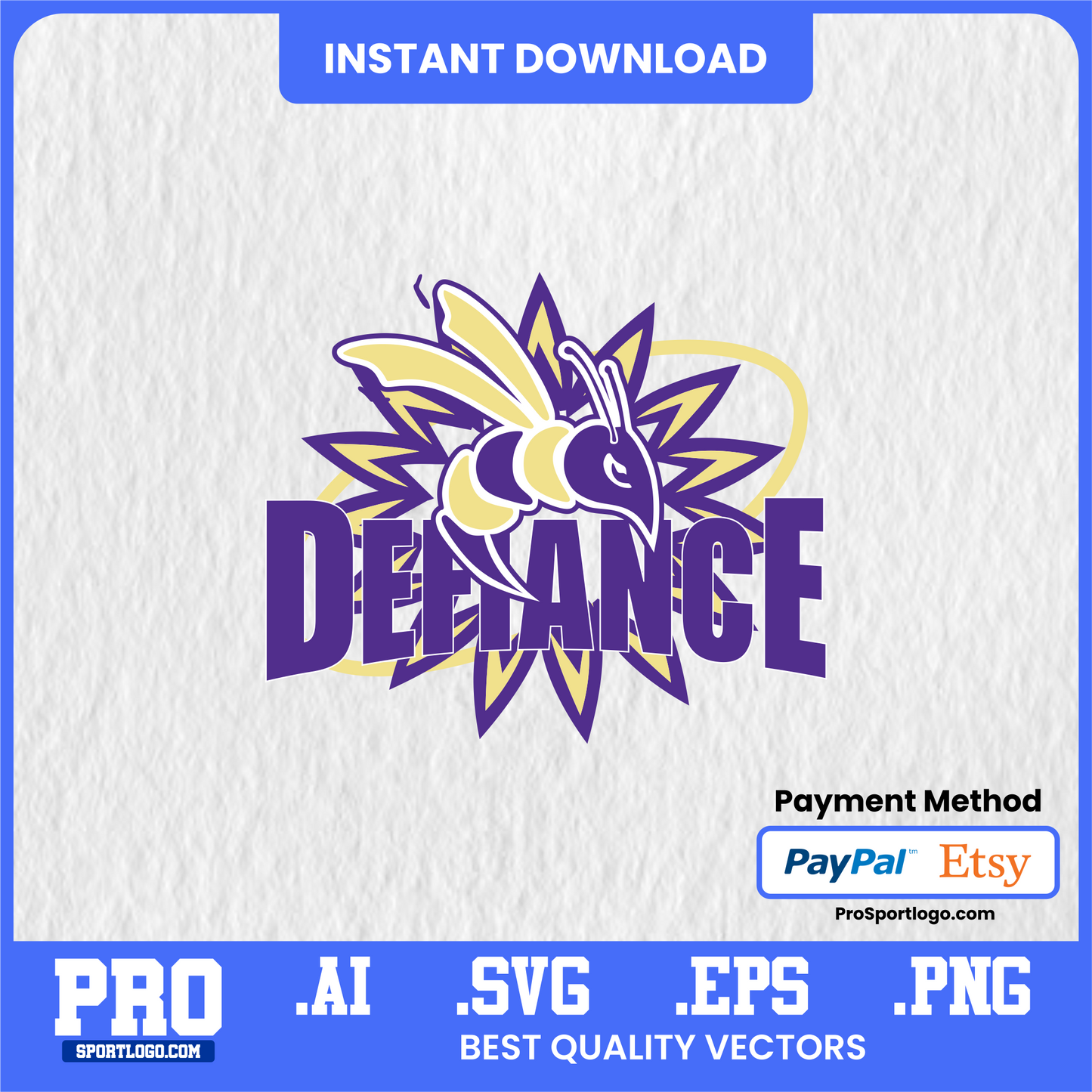 Deflance Yellow Jackets Vector – Wasp Mascot Logo for Printing & Branding