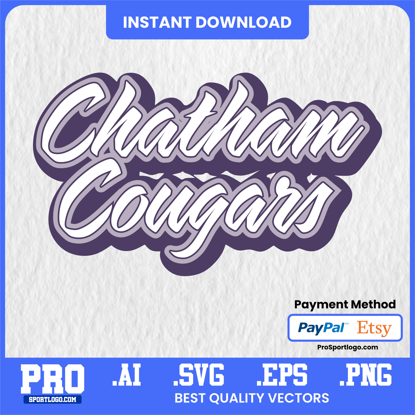 Chatham Cougars Digital Sticker Pack – PNG Files for Planners, Journals & Digital Use
