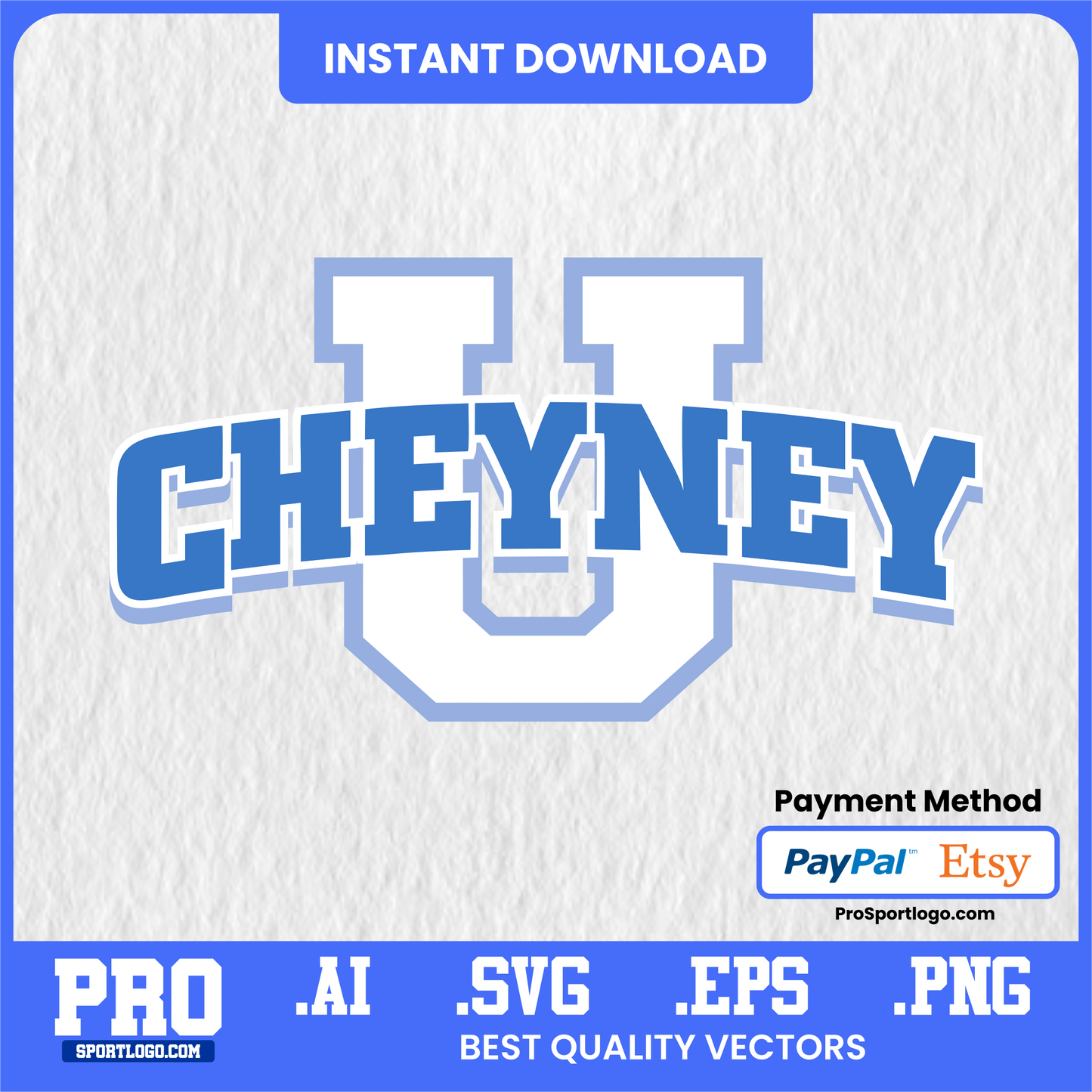 Cheyney Wolves Vintage Ticket Stub Art – Digital Collectible Print