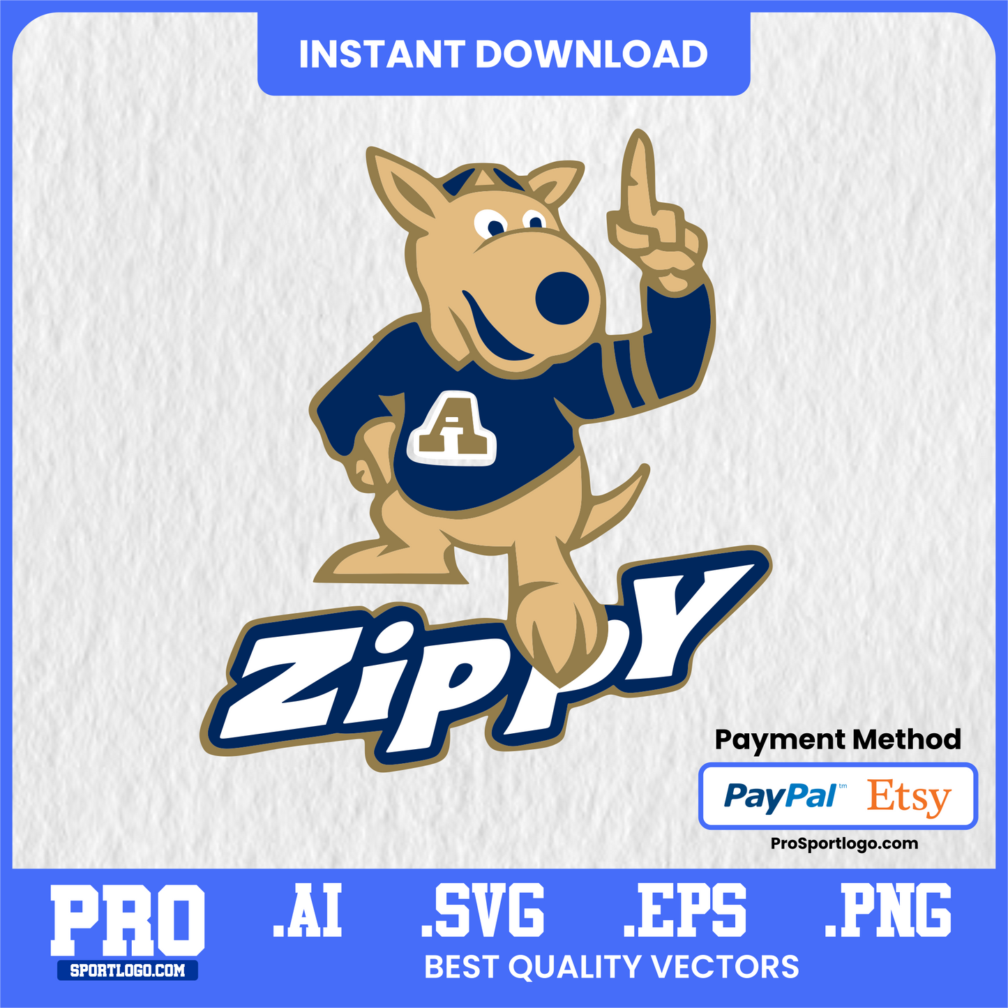 Akron Zips, NCAA SVG PNG AI EPS, Sports Logo Digital File, Cricut Silhouette