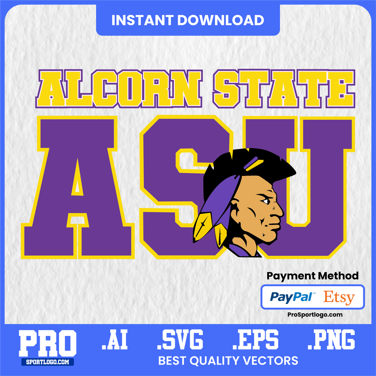 Alcorn State Braves Game Day Banner, Editable Vector, PDF, AI, PNG