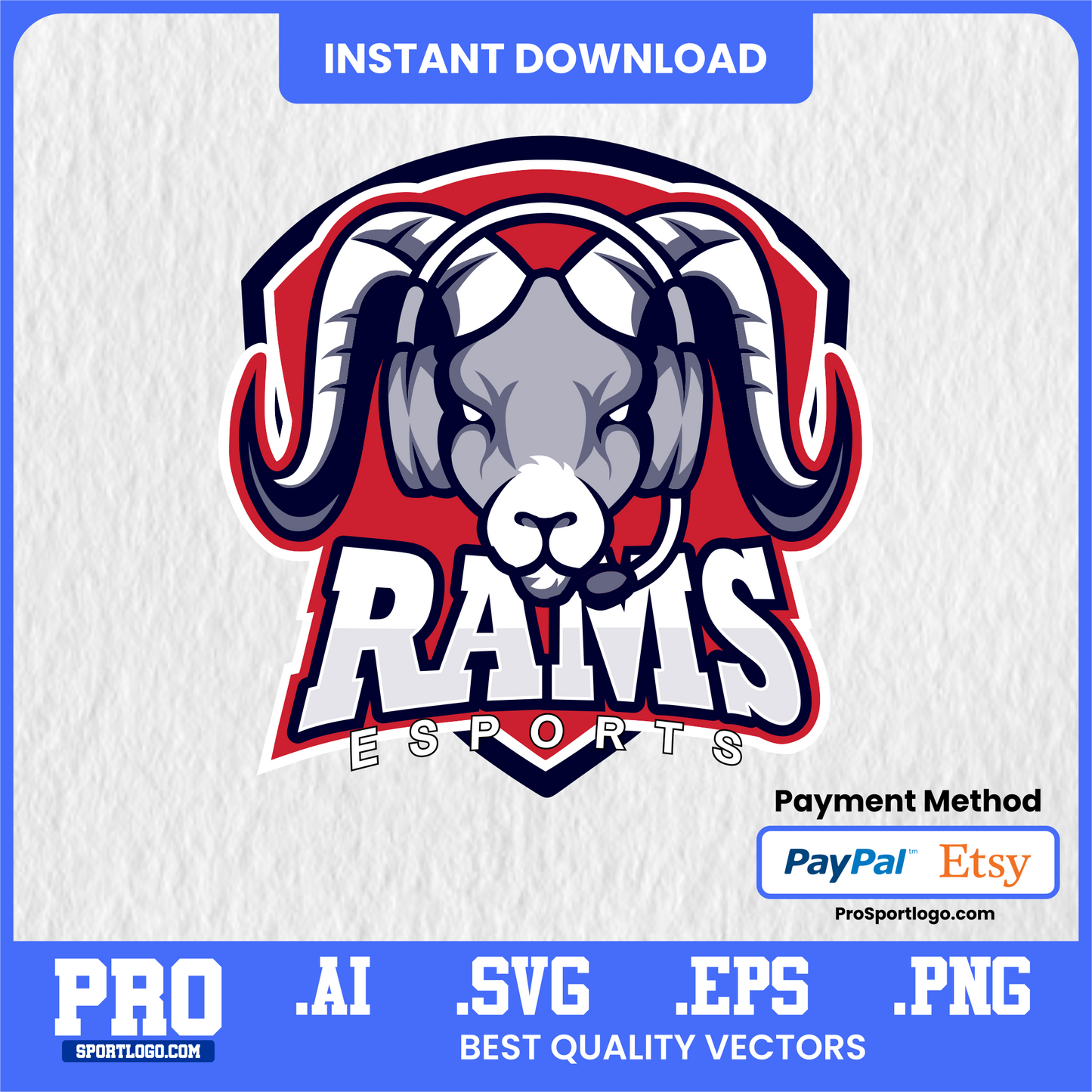 Bluefield Rams Football Poster, Mitchell Stadium Theme, Digital Download, PDF, AI, PNG
