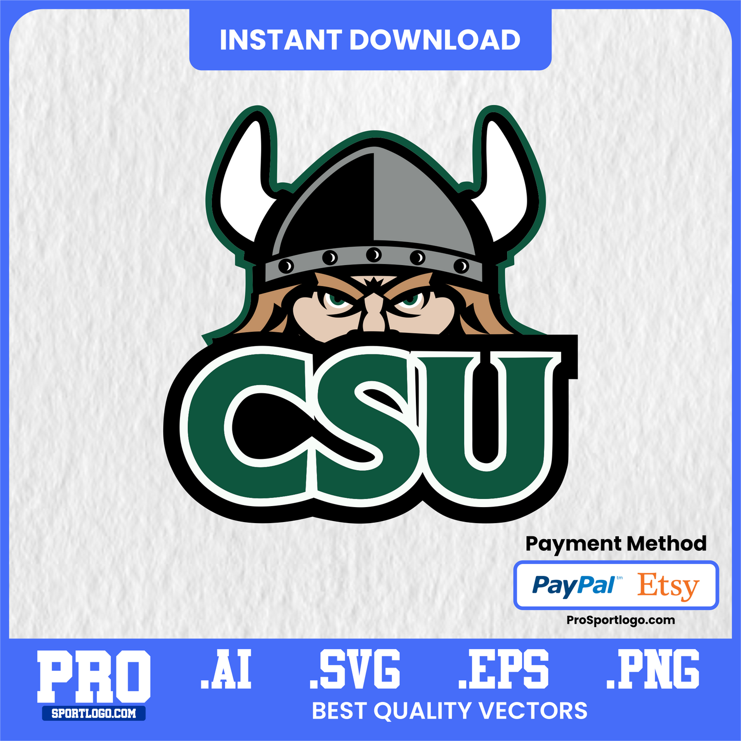 Cleveland State Vikings Spirit Bundle – Digital Files for Merch & Print Projects