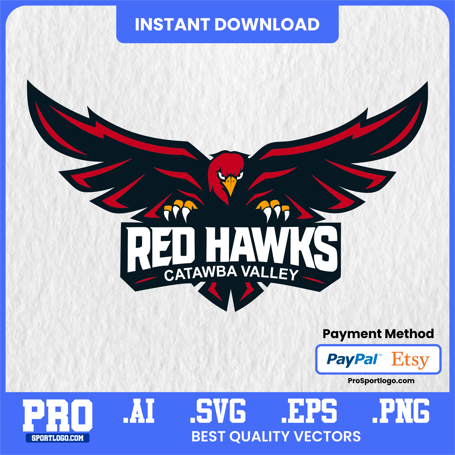 Benedictine Mesa Redhawks Soccer Vector, E.S. Rose Park Theme, Editable Design, PDF, AI, PNG