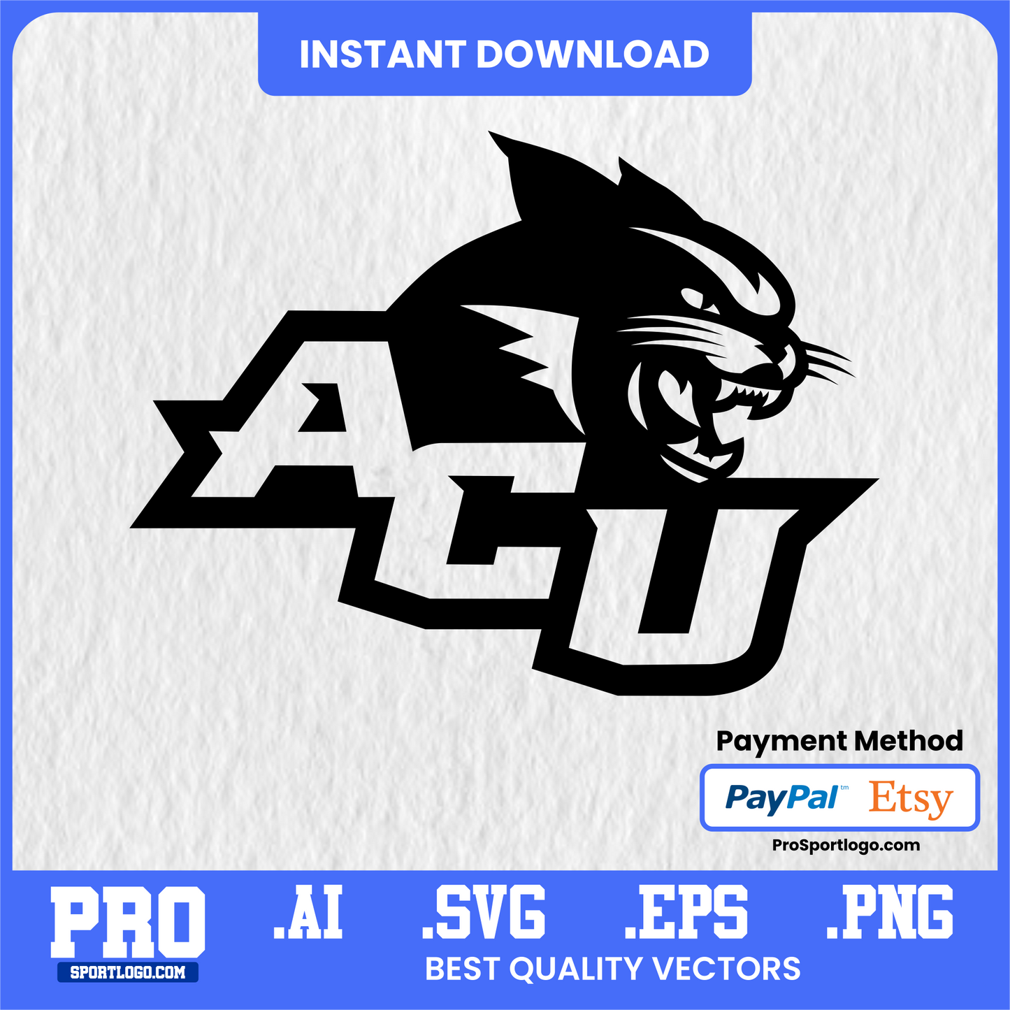 Abilene Christian Wildcats, Vector Clipart, SVG PNG AI EPS, Cricut Silhouette Download