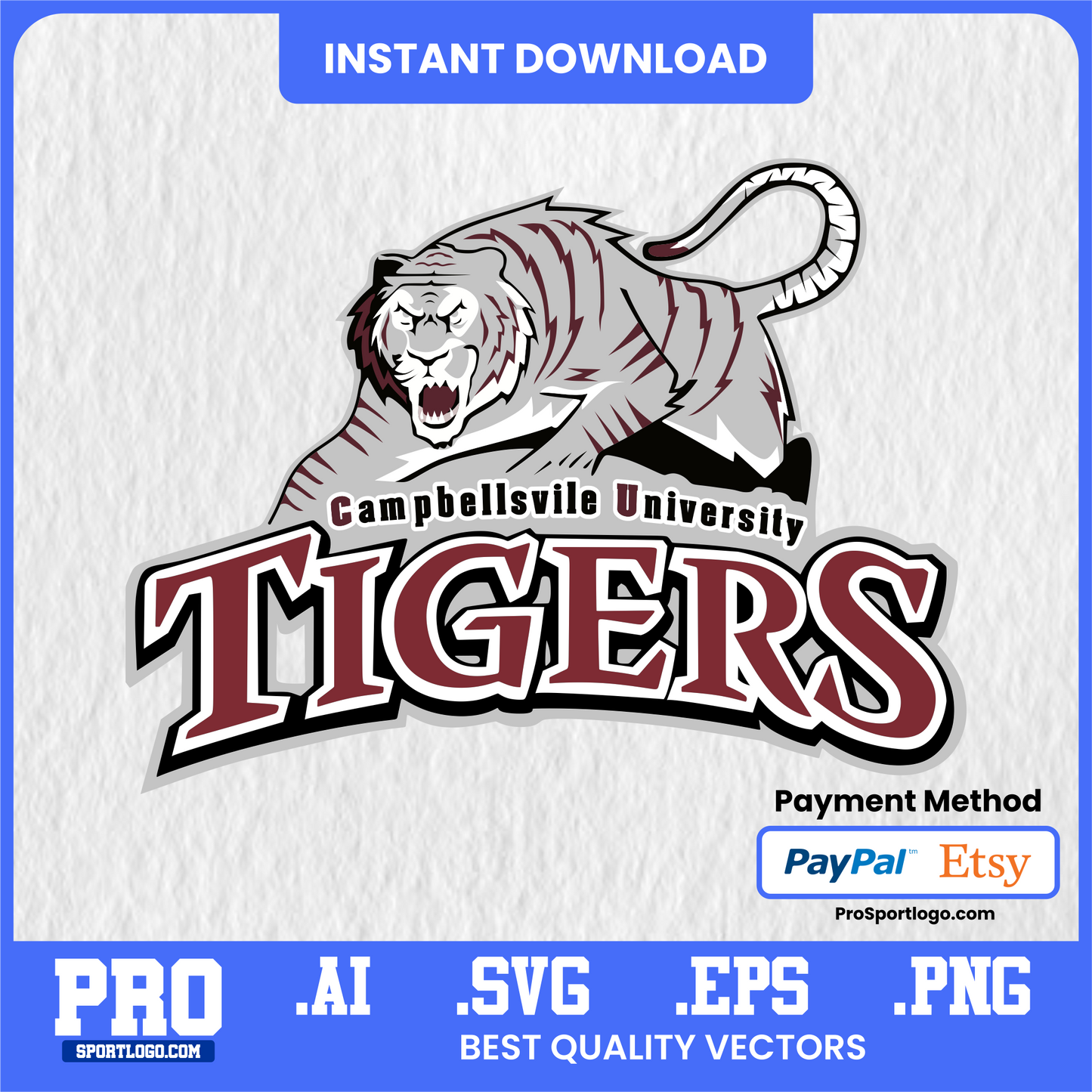 Campbellsville Tigers logo svg download