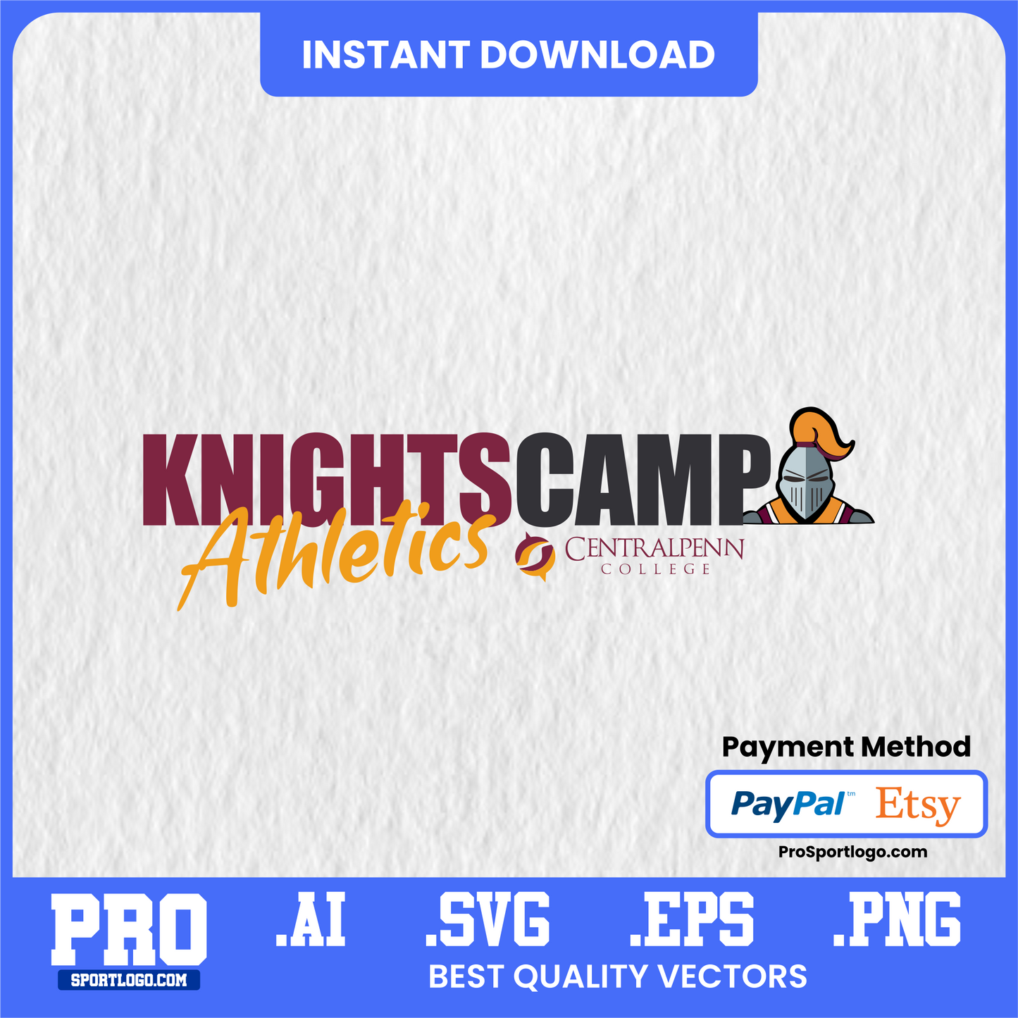 Central Penn Knights AI File – Layered Adobe Illustrator Design
