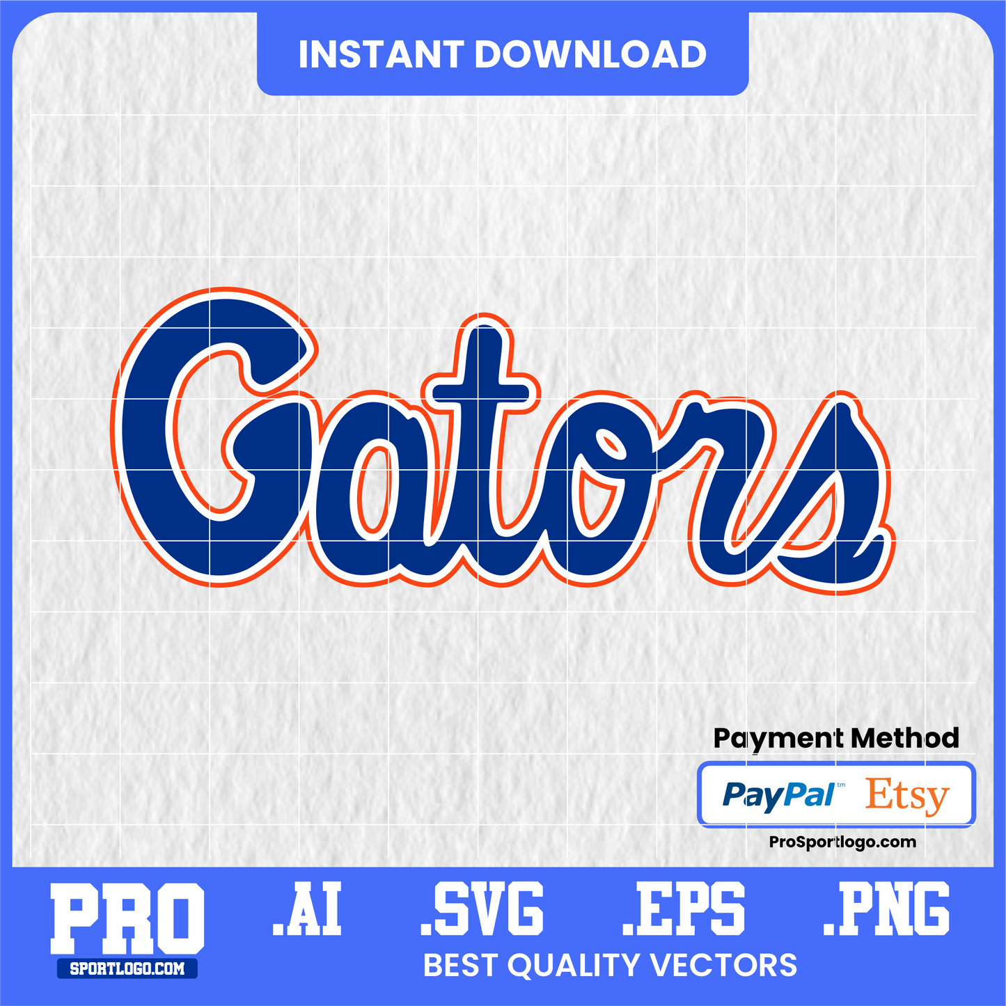 Florida Gators SVG logo — digital vector file for Cricut, Silhouette, vinyl cutting, sublimation, and DIY crafts