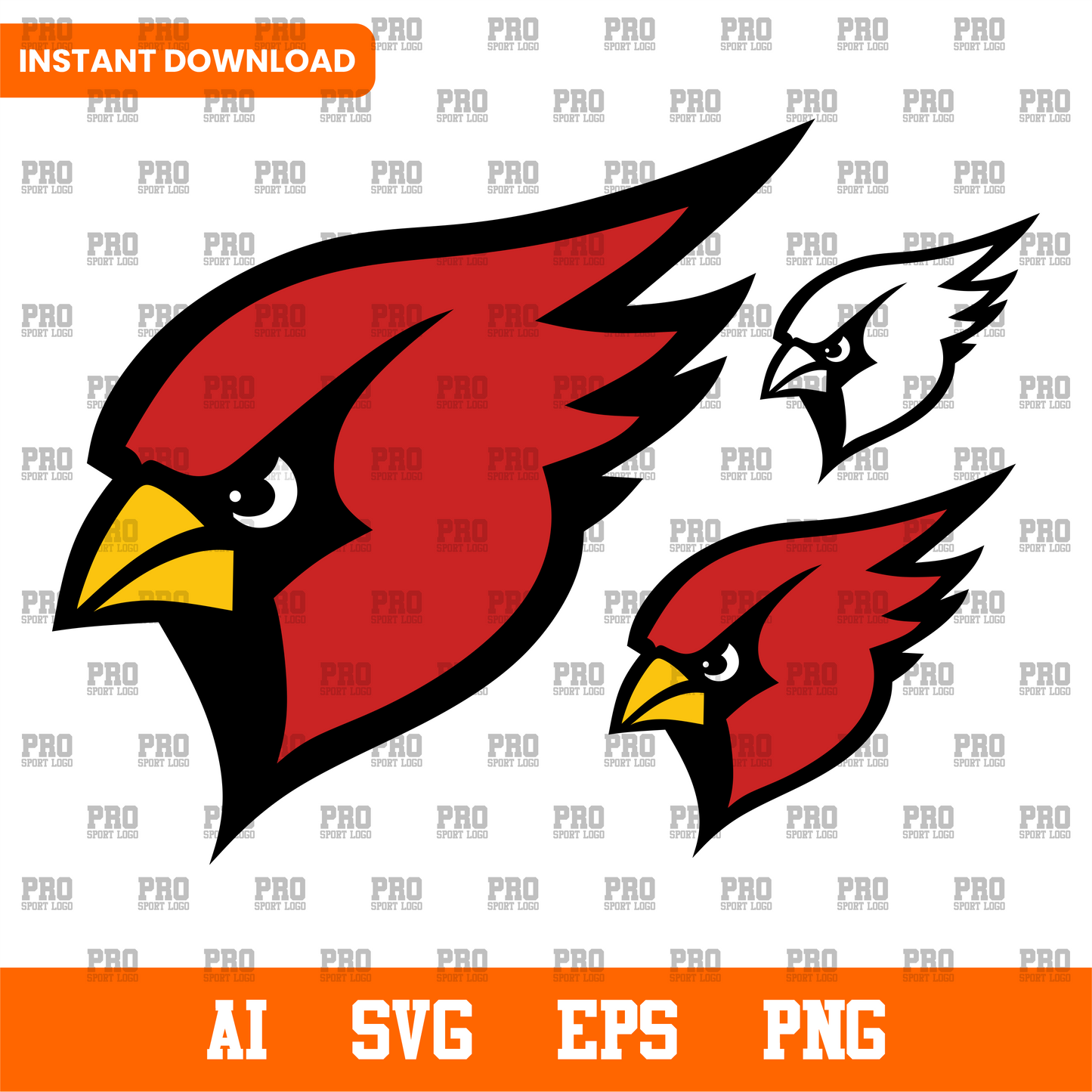 Cardinals SVG Cut File – Mascot, School Spirit, Cheer Mom Bundle for Cricut & Silhouette