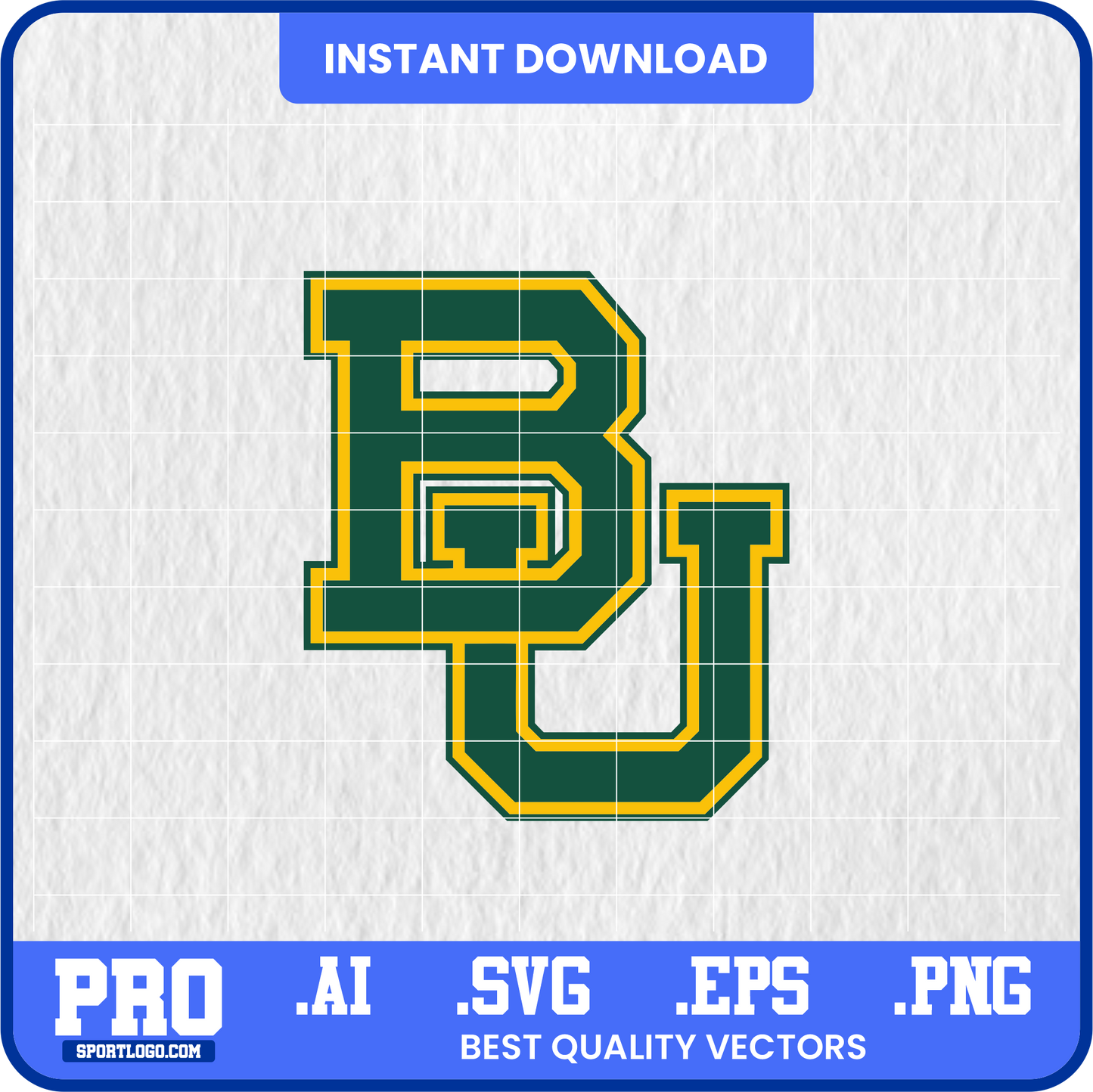 Baylor Bears Head Vector SVG | High-Quality Mascot Design for Cricut & Print