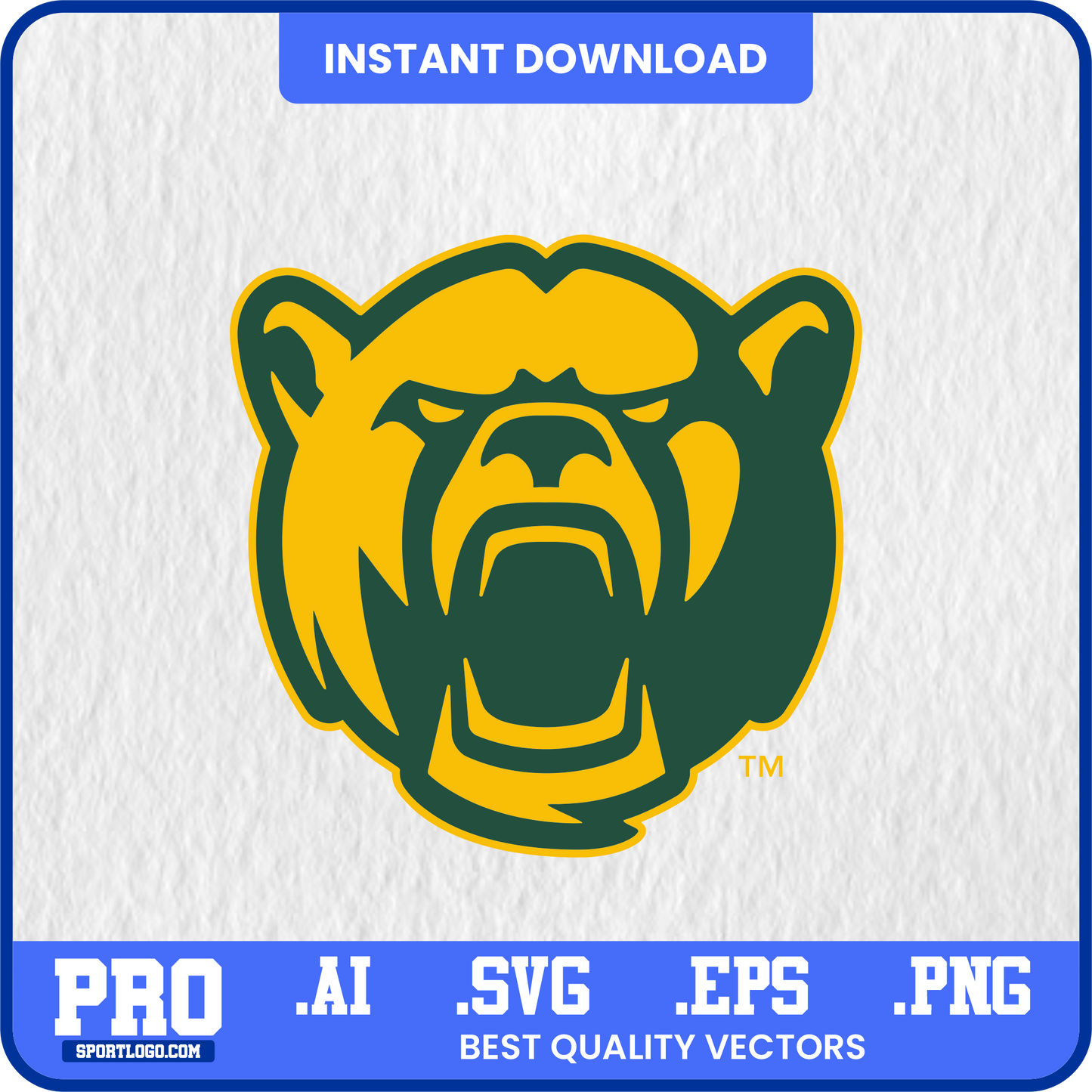 Baylor Bears Vector SVG | High-Quality Mascot Design for Cricut & Print