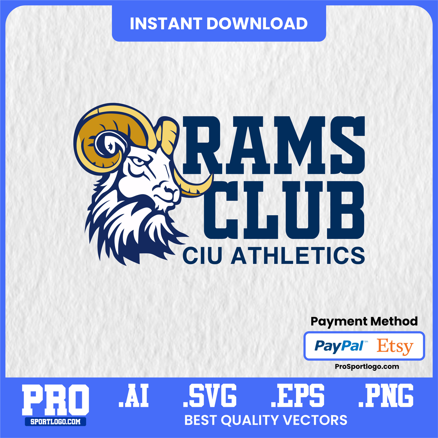 Columbia International Rams SVG Bundle – NCAA College Logo for Cricut & Sublimation