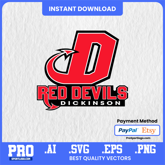 Dickinson Red Devils Digital Wallpaper – High-Quality Desktop & Phone Background