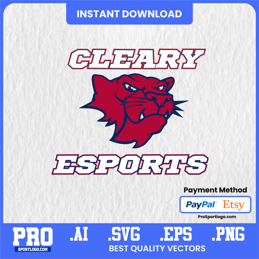 Cleary Cougars Digital Wall Art – Printable College Sports Poster