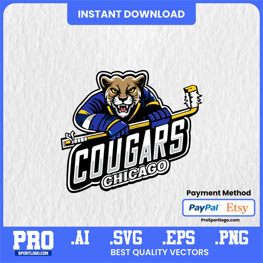 Chicago State Cougars Digital Poster – Printable College Wall Art