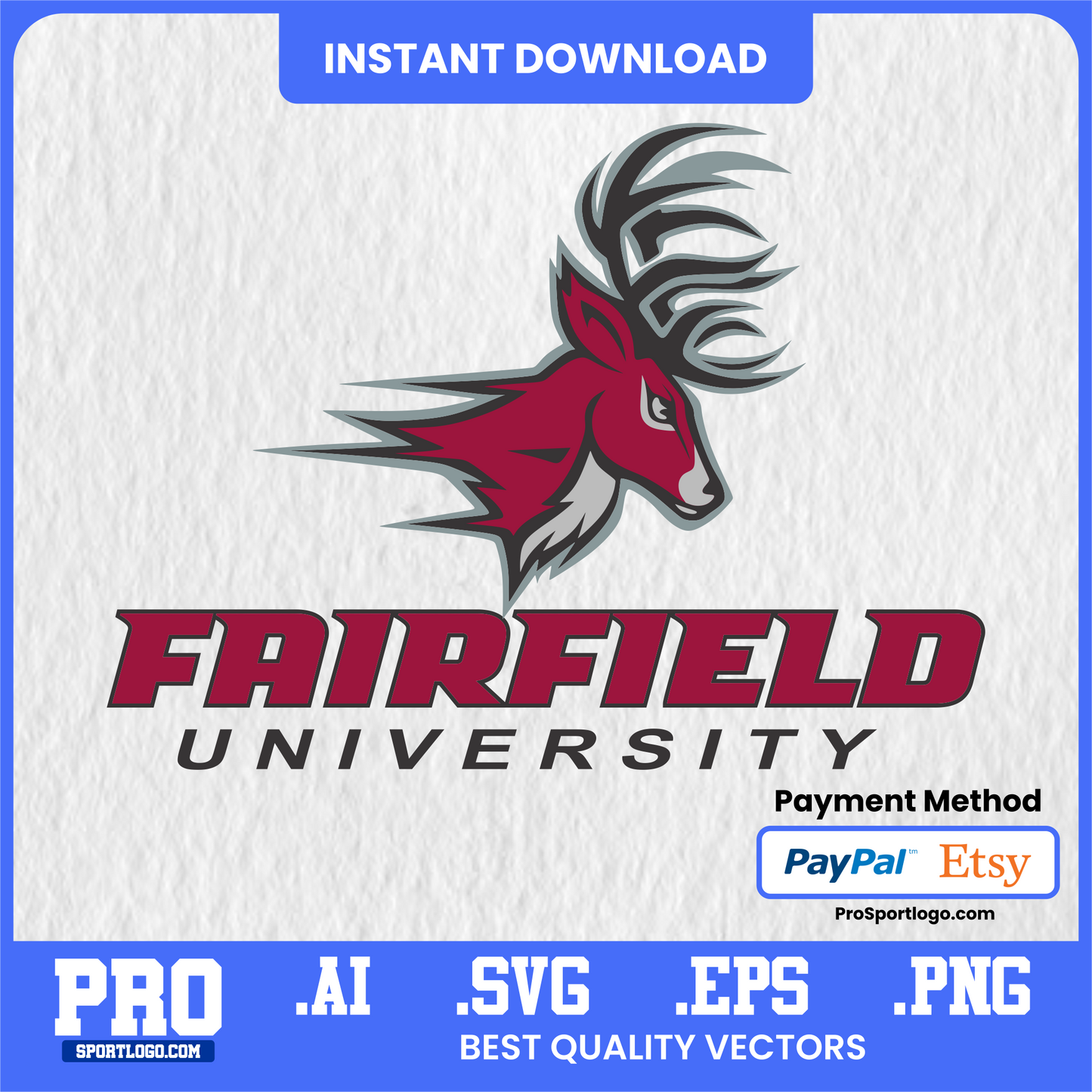 Fairfield Stags Digital Wallpaper – High-Resolution College Spirit Background