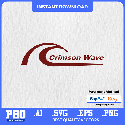 Calumet Crimson Wave Logo, Vector File, PDF, AI, PNG