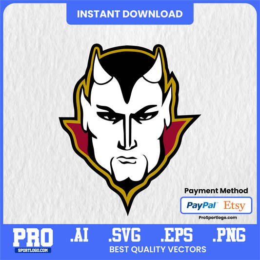 Eureka Red Devils Digital Poster – College Team Mascot Wall Art (Instant Download)