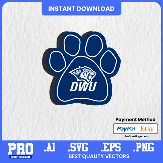 Dakota Wesleyan Tigers Digital Poster - Vintage College Sports Art Download