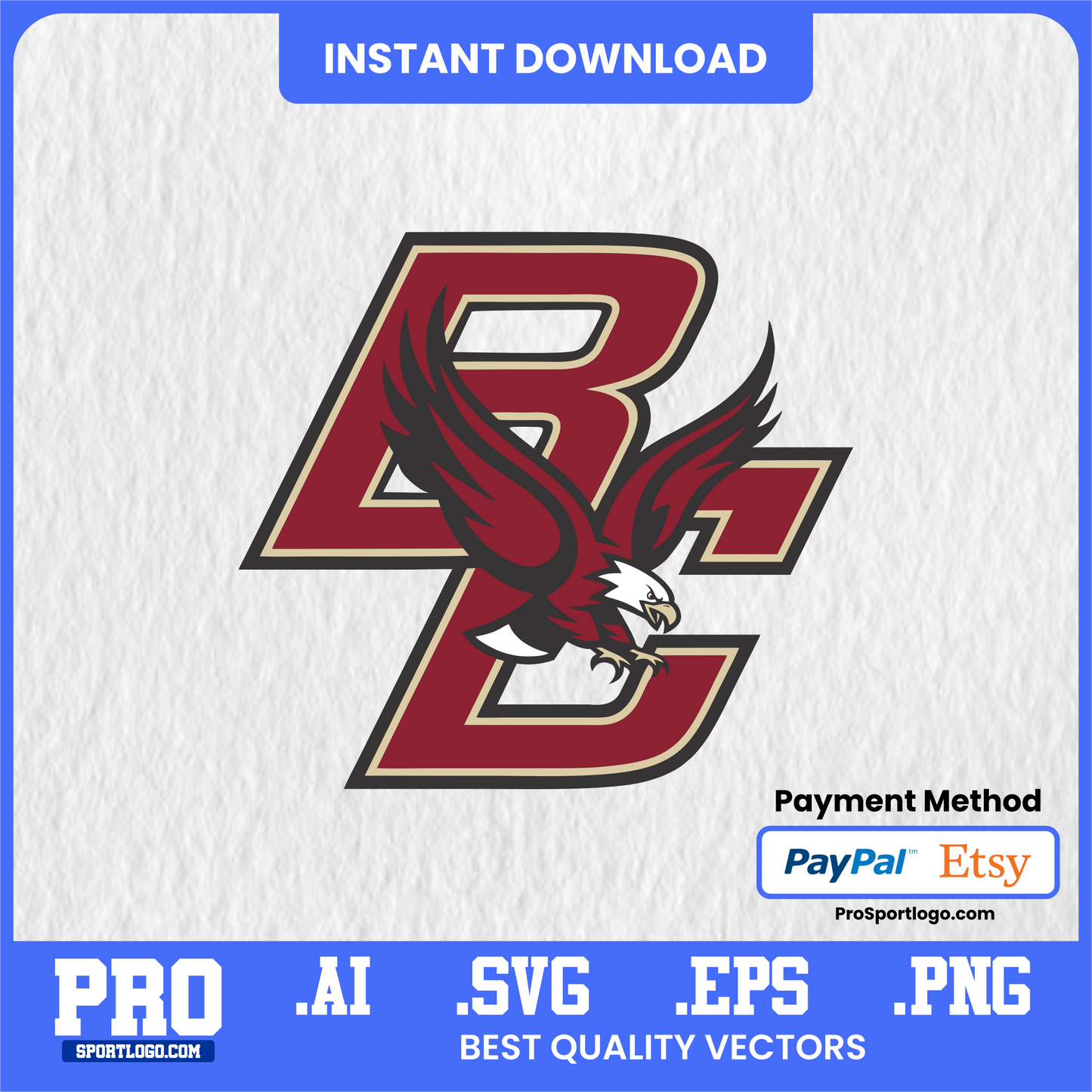 Boston College Eagles Logo, Vector File, PDF, AI, PNG