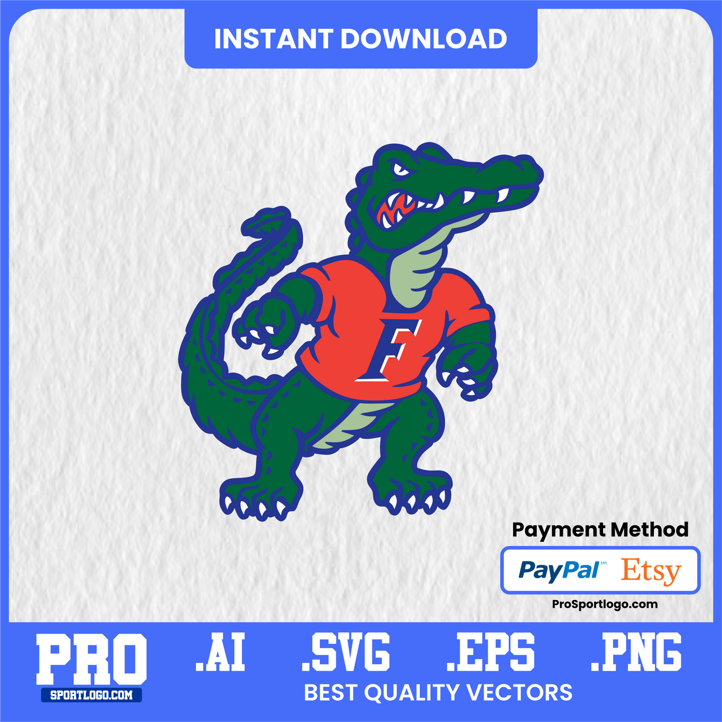 Florida Gators Digital Poster – Bold College Mascot Wall Art (Instant Download)