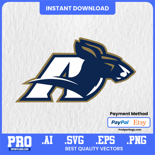 Akron Zips, SVG PNG AI EPS, NCAA Logo Digital File, Cricut Silhouette