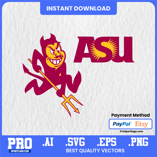 Arizona State Sun Devils Logo, Vector File, PDF, AI, PNG
