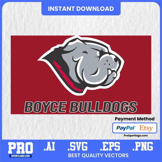 Boyce Bulldogs Logo, Vector File, PDF, AI, PNG