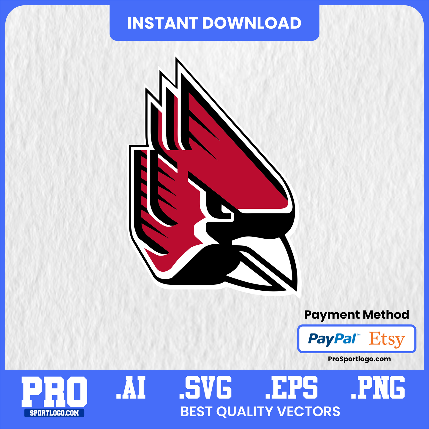 Ball State Cardinals Logo, Vector File, PDF, AI, PNG