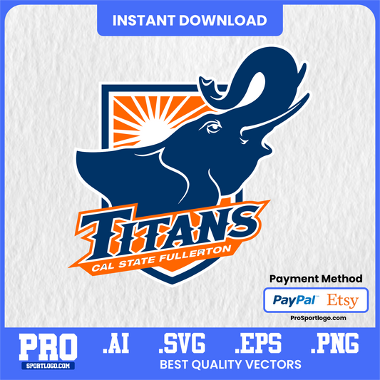 Cal State Fullerton Titans Logo, Vector File, PDF, AI, PNG
