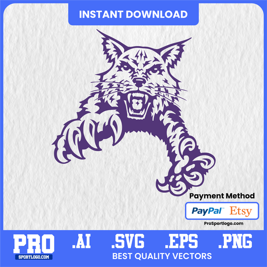 Abilene Christian Wildcats, SVG PNG AI EPS, Digital Logo File, Cricut Silhouette