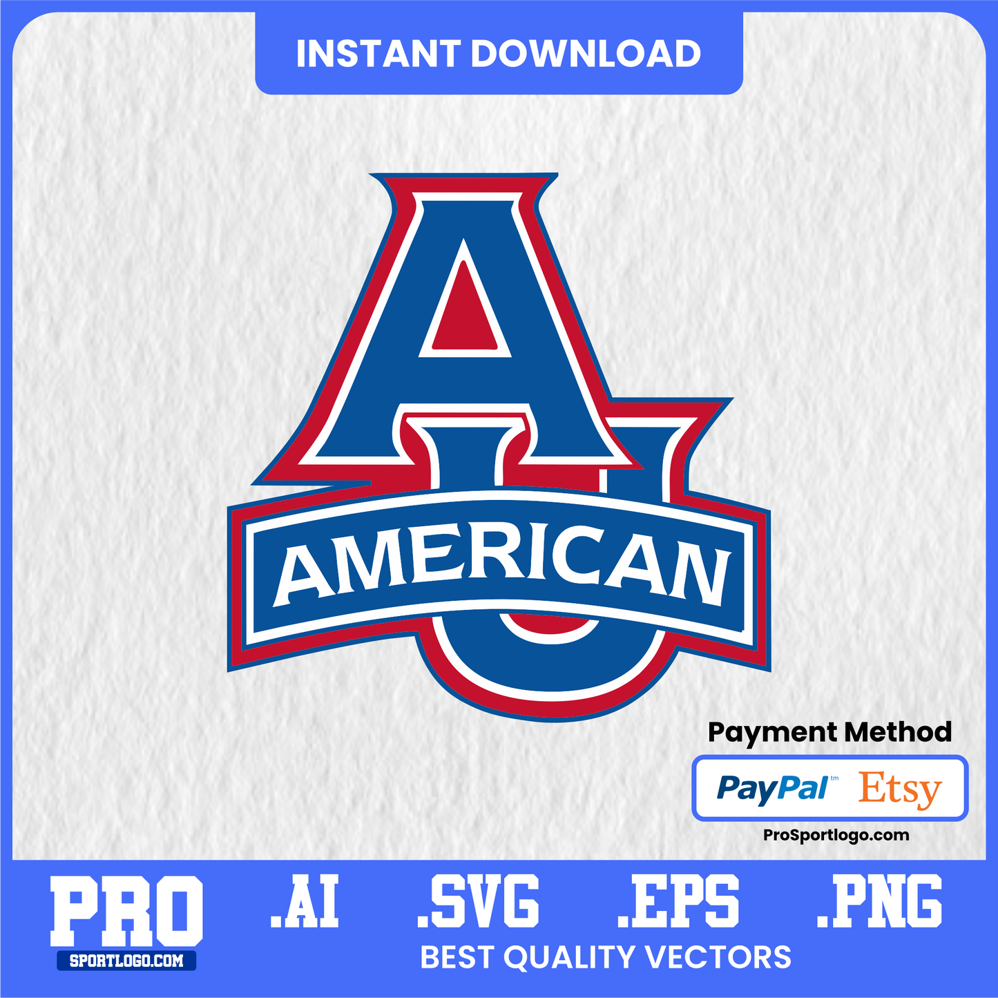 American University Eagles Logo, Vector File, PDF, AI, PNG