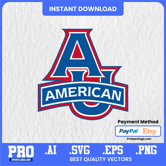 American University Eagles Logo, Vector File, PDF, AI, PNG