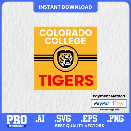 Colorado College Tigers SVG Bundle – NCAA Logo for Cricut & Sublimation