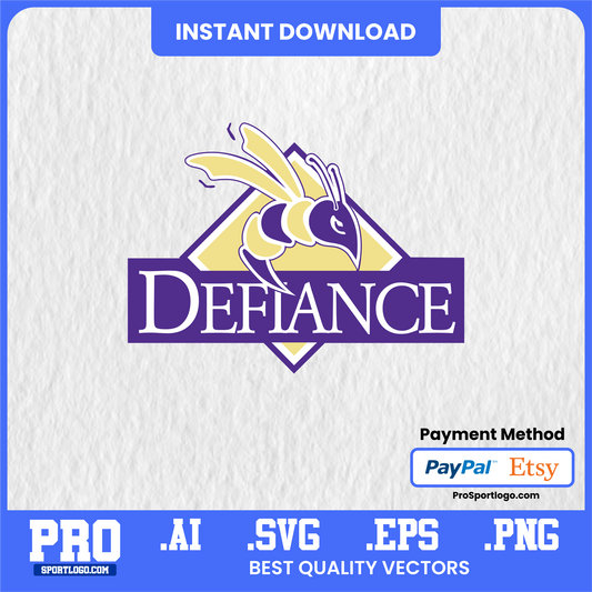 Download Deflance Yellow Jackets Mascot – SVG, PNG, PDF, AI Files for Instant Use