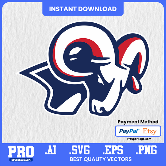 Bluefield Ramblin' Rams Logo, Vector File, PDF, AI, PNG