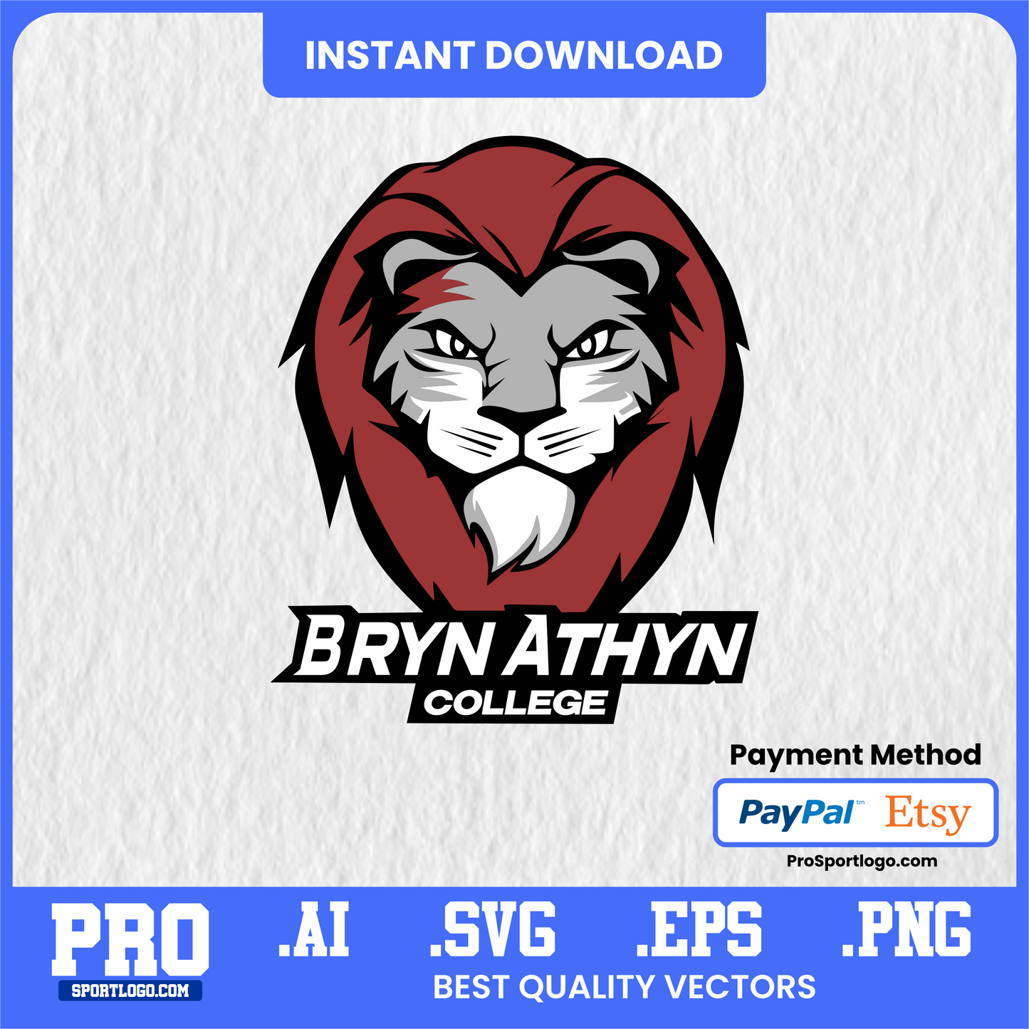 Bryan College Lions Logo, Vector File, PDF, AI, PNG