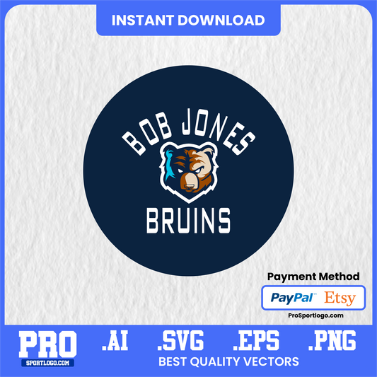 Bob Jones Bruins Logo, Vector File, PDF, AI, PNG